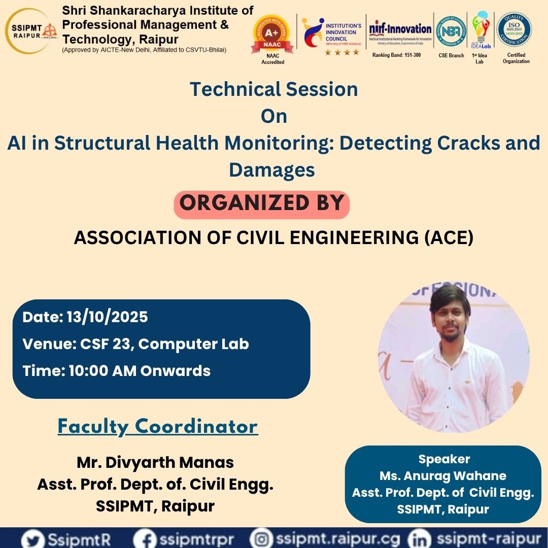 ACE & IGS Events, Civil Engineerign, SSIPMT Raipur