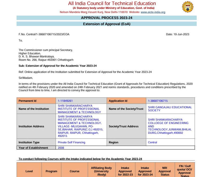 EOA Report SSIPMT, Raipur